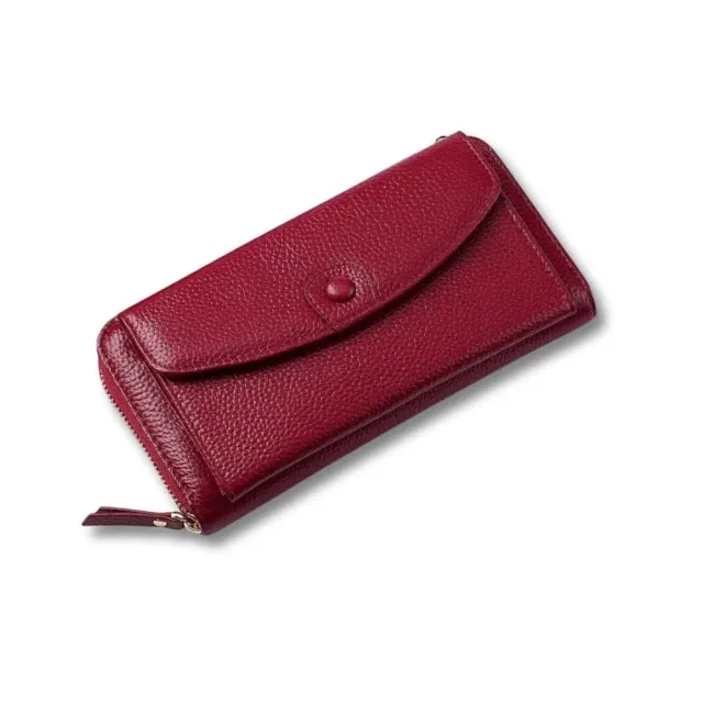 Maison Sacoches Rivia sac porte-monnaie rose cuir