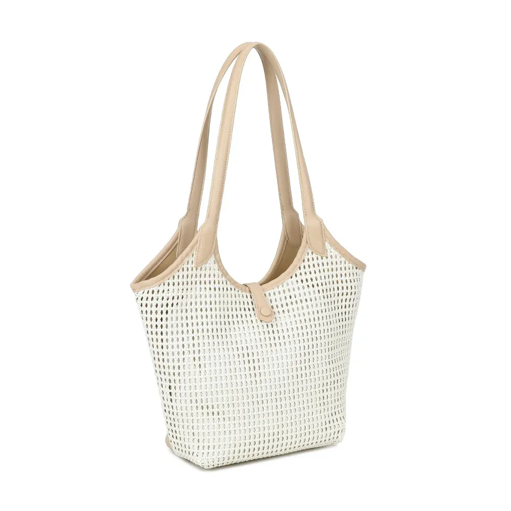 Gallantry Paris Oréna sac épaule beige ajouré