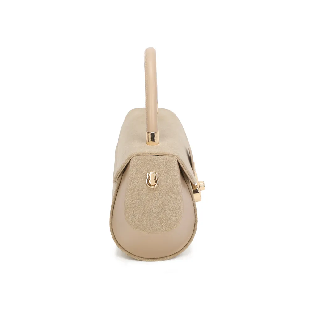 Gallantry La Evana petit sac rabat taupe suédine
