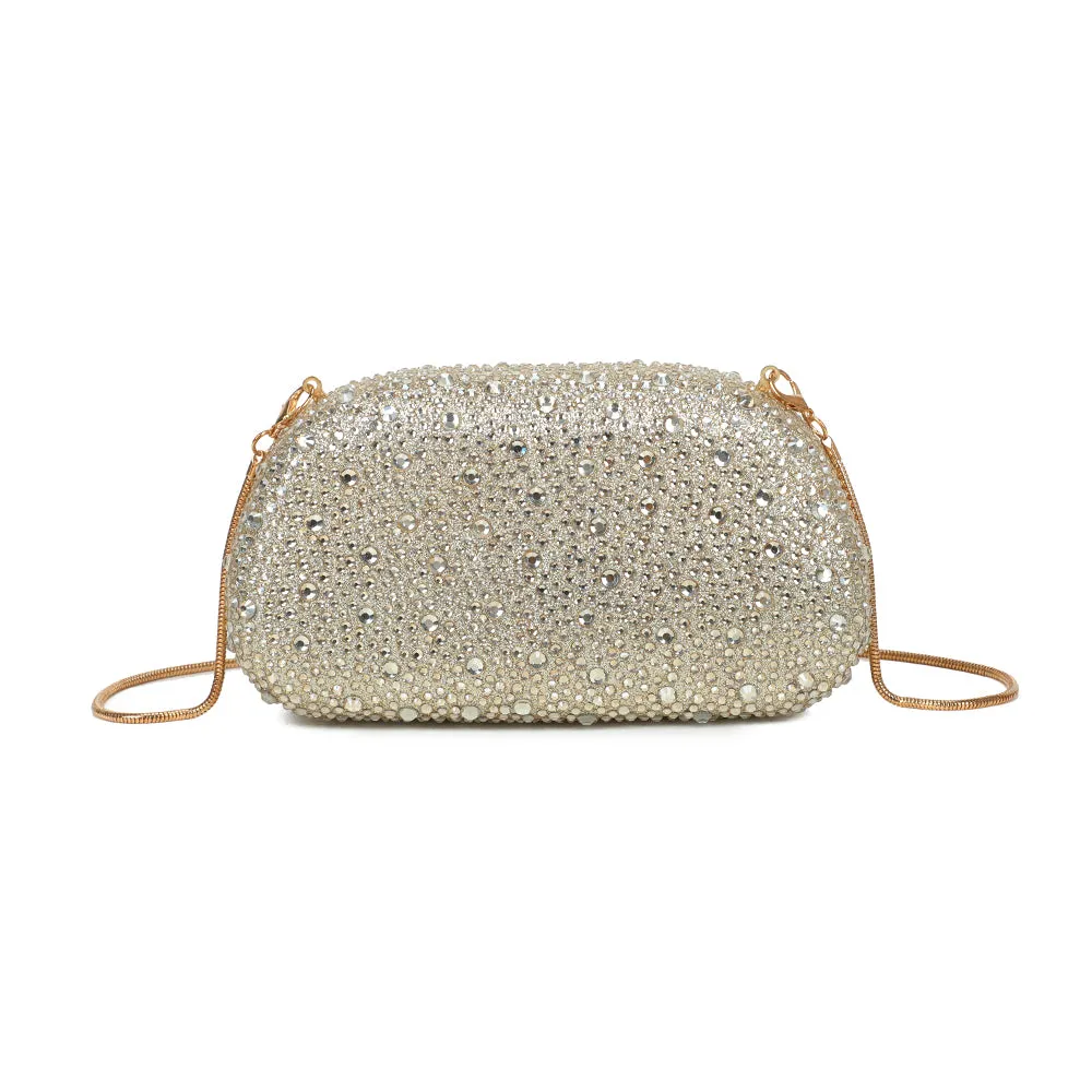 Gallantry La Pépite pochette soirée strass or