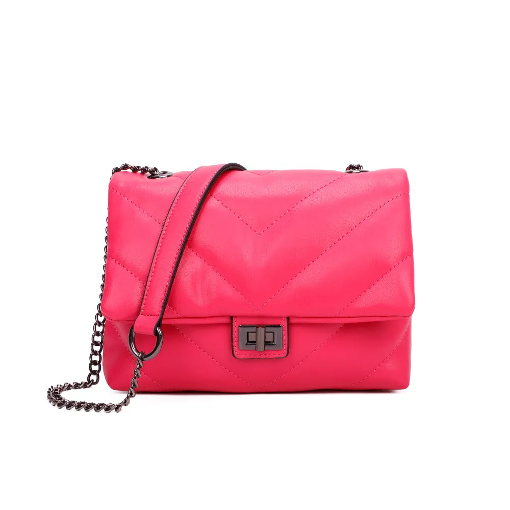 Gallantry Bianca sac bandoulière matelassé noir