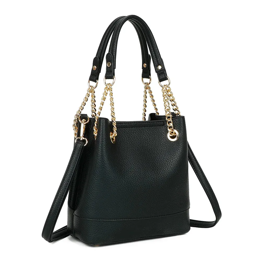 Gallantry Noble Line sac main Noir chaînes
