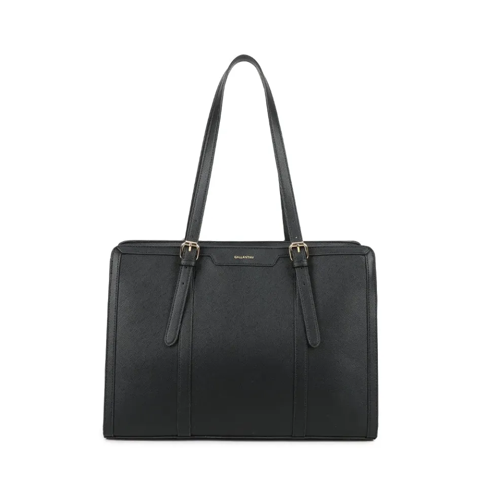 Gallantry Élise Grand Format cabas Noir saffiano