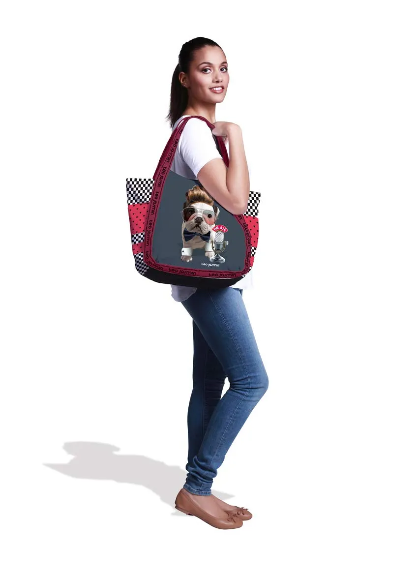 Téo Jasmin Teo Rockabilly cabas grand toile