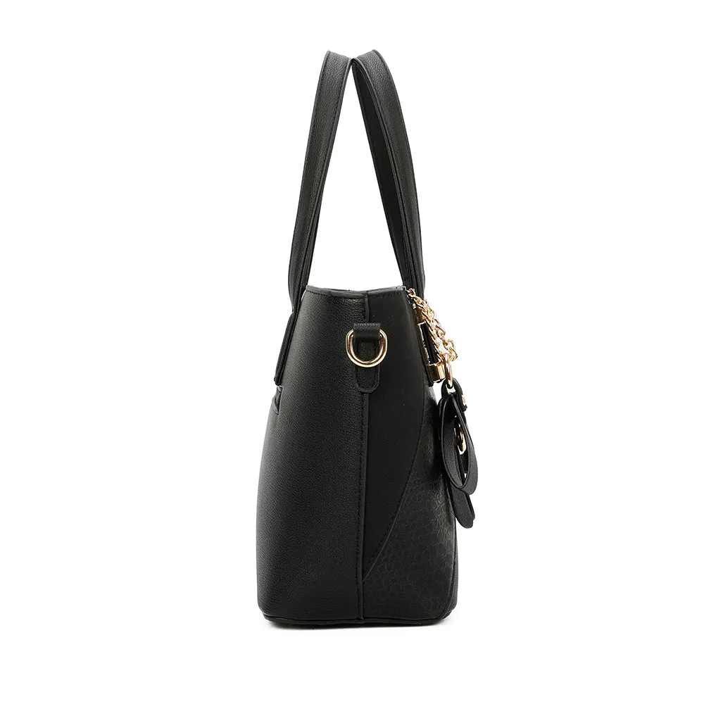 Gallantry Paris L'Ingénieuse Mini cabas noir croco