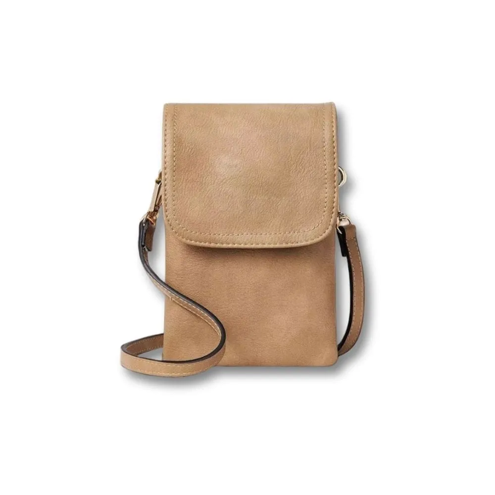 Maison Sacoches Talina sacoche vintage Beige cuir PU