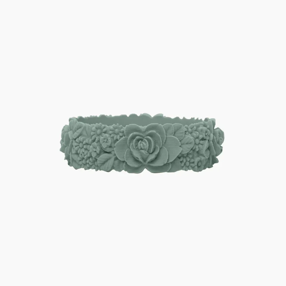 O bag Flower Big bracelet silicone atlantic taille M
