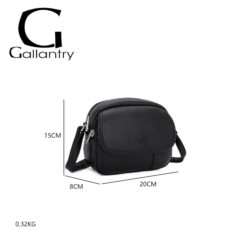Gallantry Paris Mélina sac bandoulière compact Noir zippé