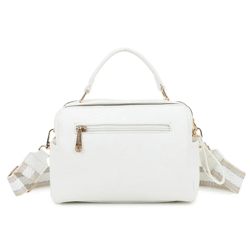 Gallantry Mini Boston Élégance petit sac rose grainé