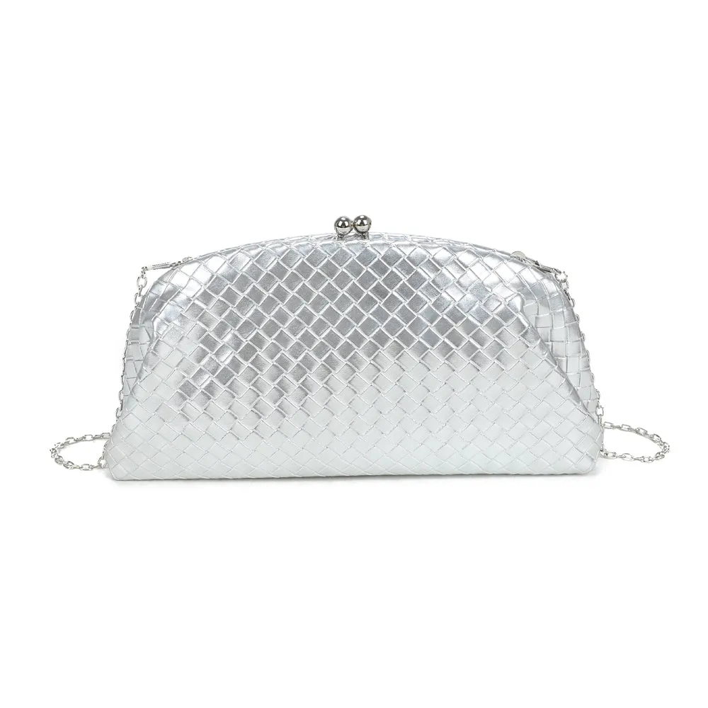Gallantry Paris Doria pochette noire tressée soirée
