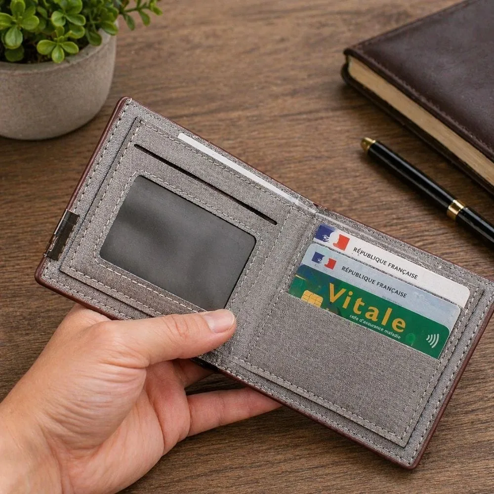 Maison Sacoches Valtor Porte Monnaie tissu gris léger