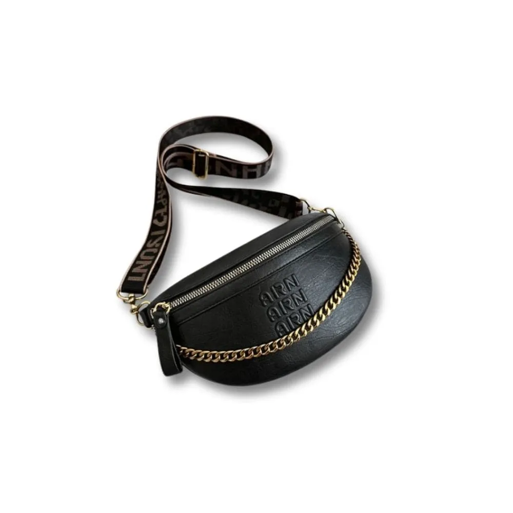 Maison Sacoches Alix sac banane cuir cafe compact