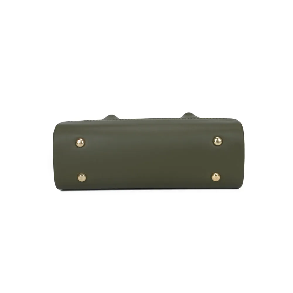 Gallantry Le Basile petit sac à main Vert Fonçé suédine