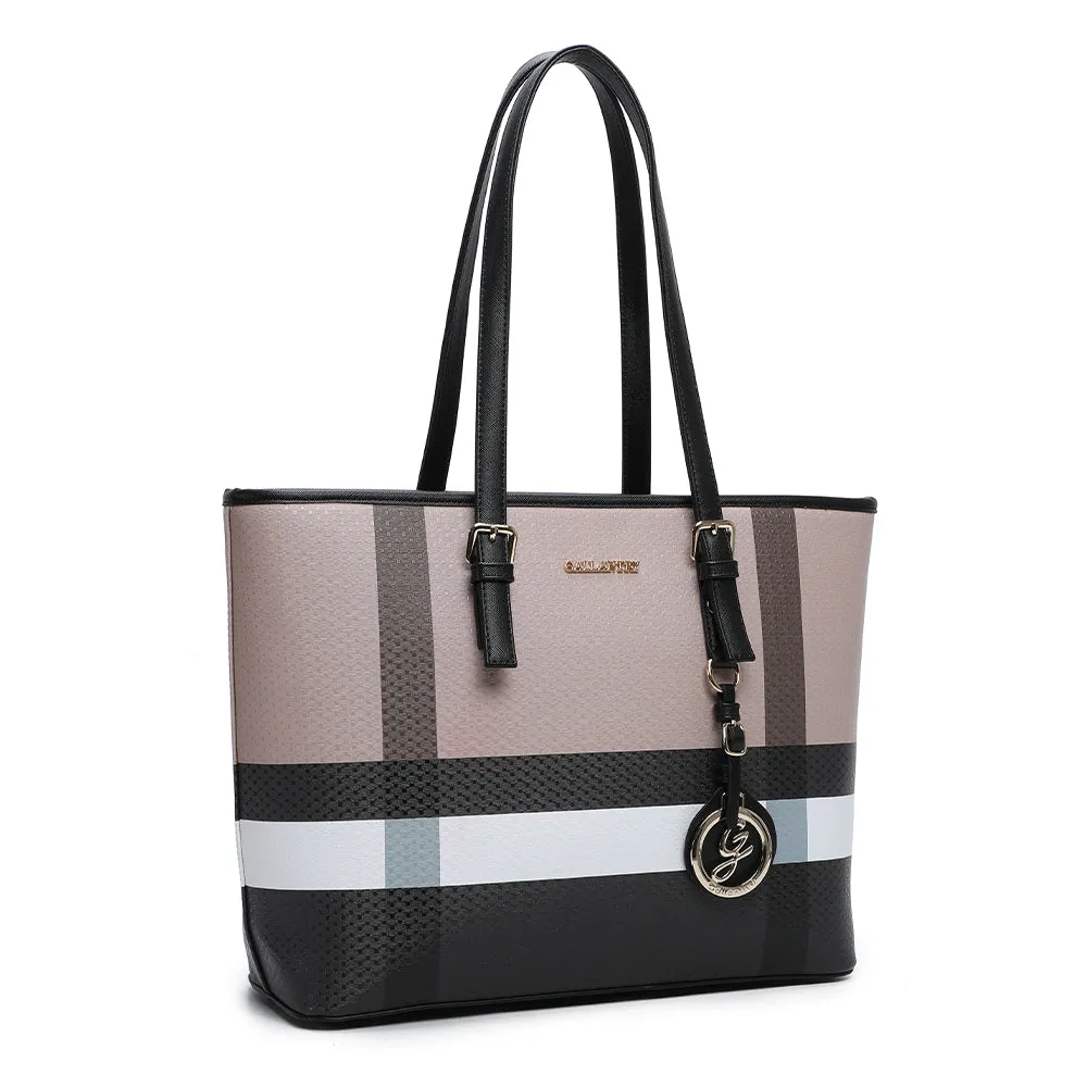 Gallantry Paris Marély sac cabas taupe/noir zippé