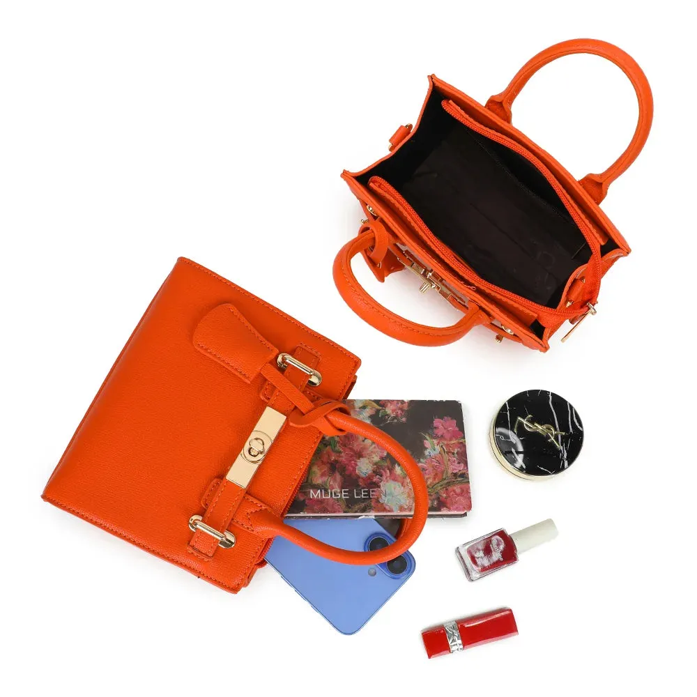 Gallantry Colette mini sac à main orange saffiano
