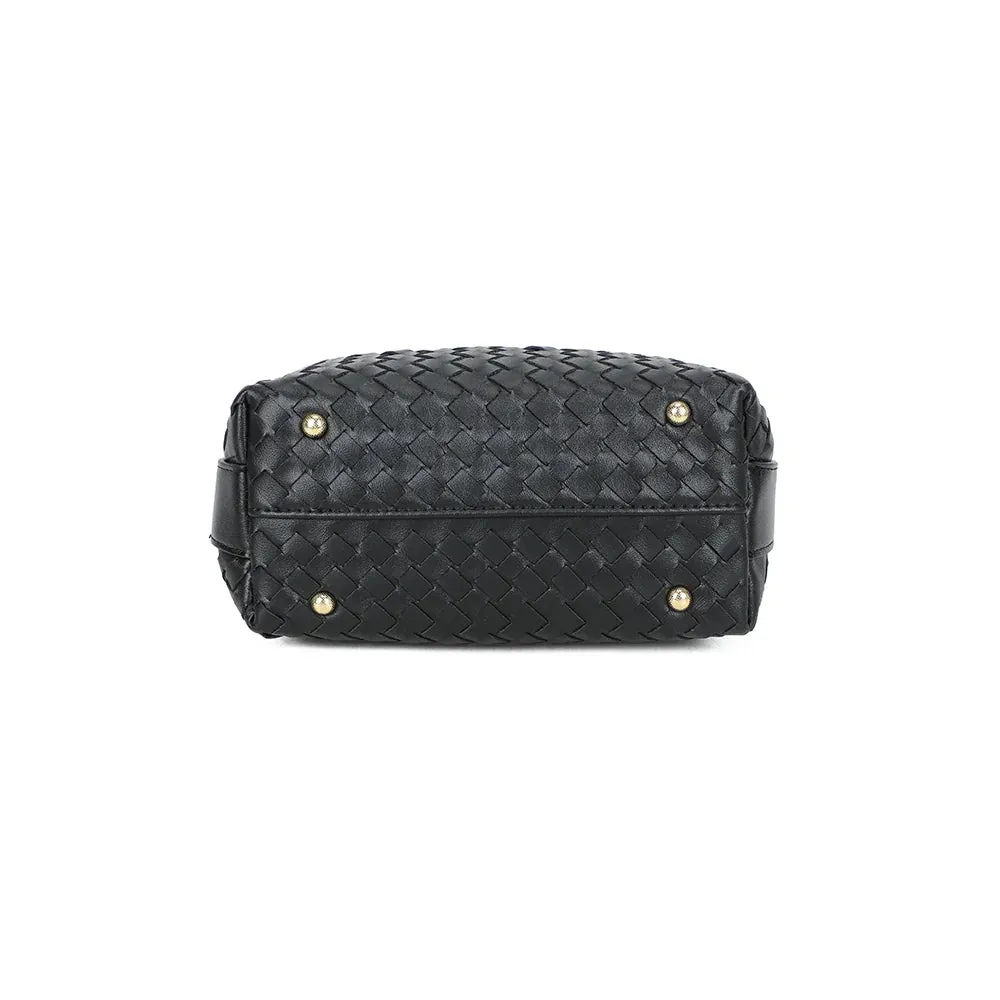 Gallantry Mirena sac à main noir tressé léger