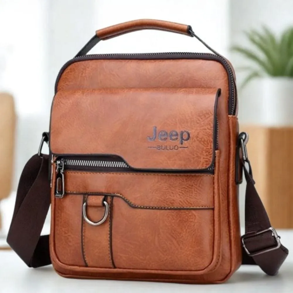 Maison Sacoches Vintage Jeep sacoche cuir noir