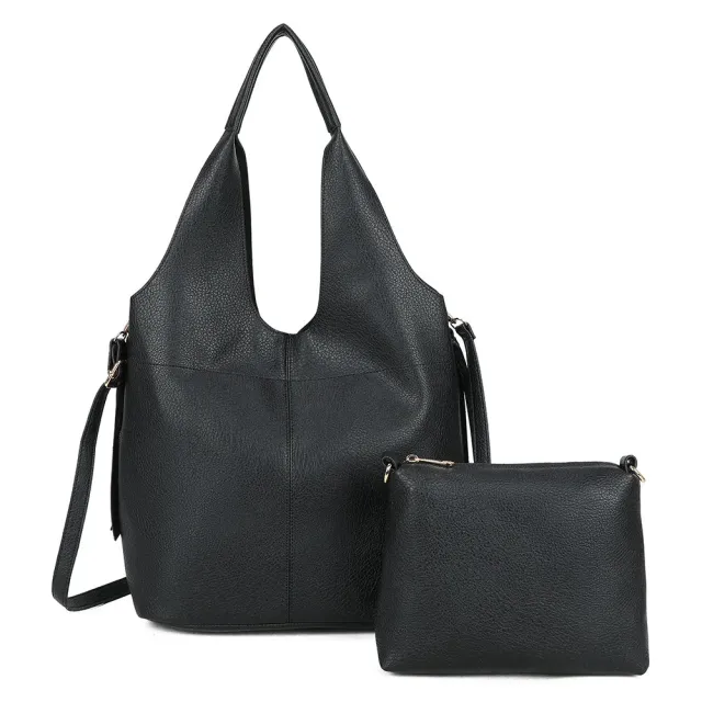 Gallantry Paris Noxa grand sac à main noir avec pochette