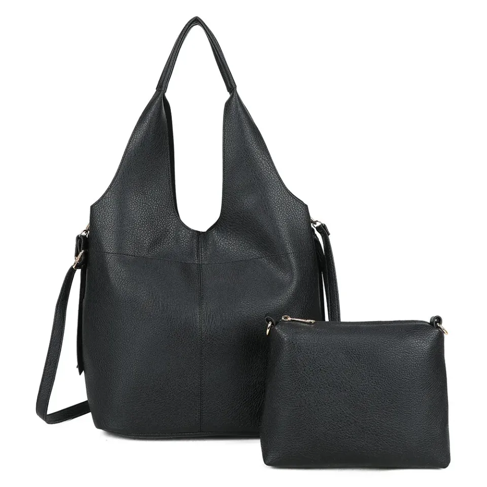 Gallantry Paris Noxa grand sac à main noir avec pochette
