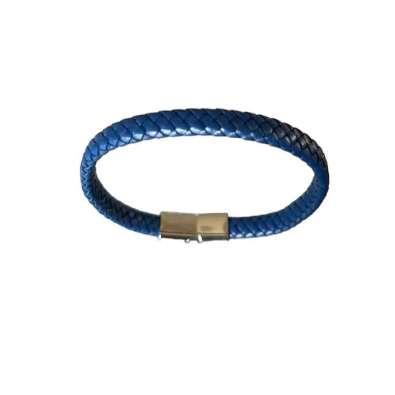 Hexagone Cuir Tressé Plat bracelet cuir