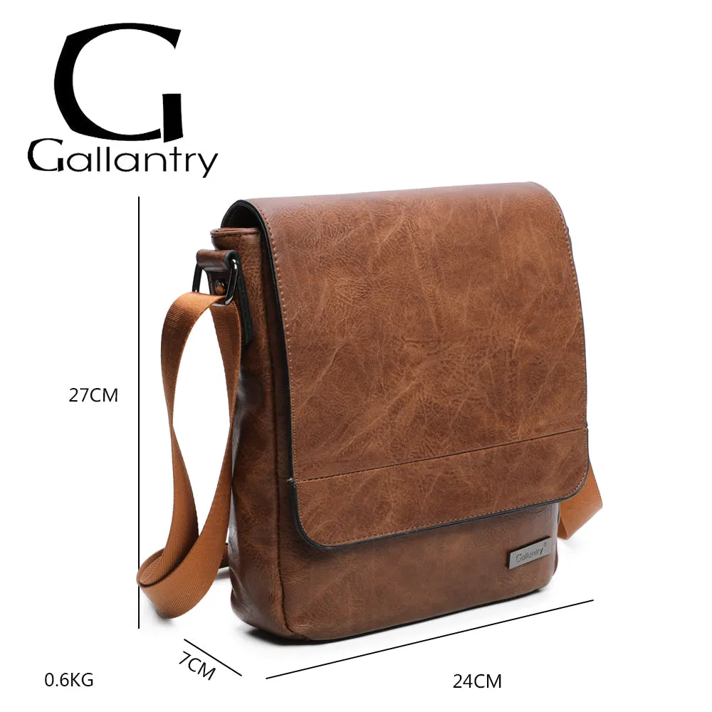 Gallantry Marvik sac bandoulière effet cuir Noir