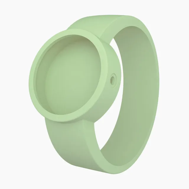 O bag O Clock bracelet silicone vert blanc