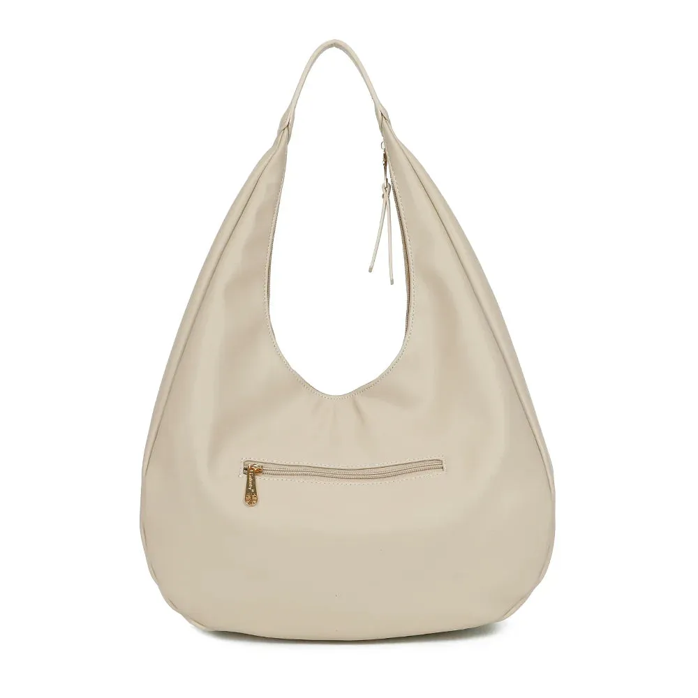 Gallantry Paris Fleur de Lune sac hobo épaule noir