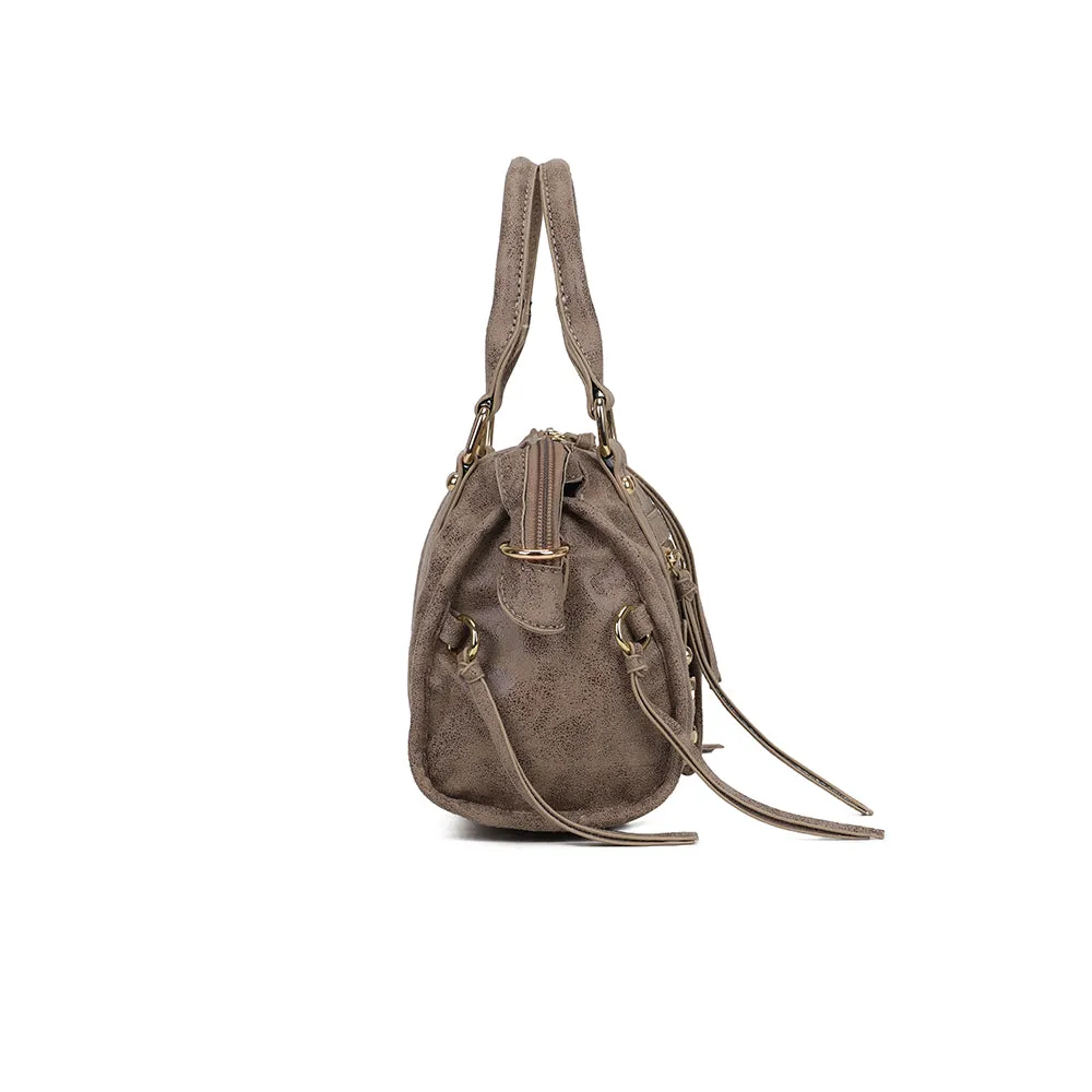 Gallantry Paris Skyla Velvet sac bandoulière taupe