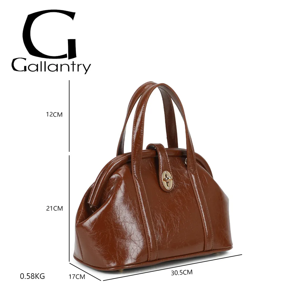 Gallantry Paris Parure sac à main vintage marron