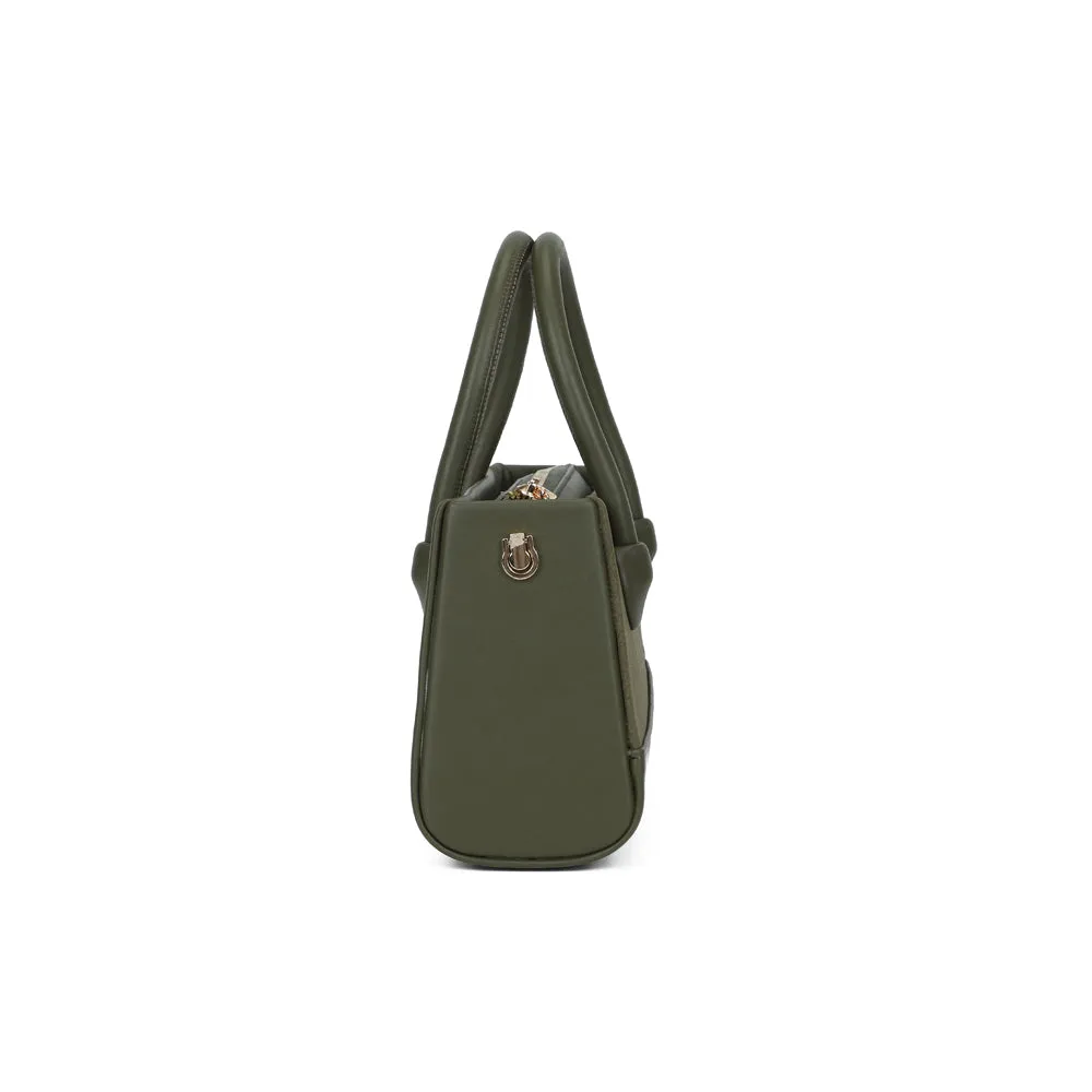 Gallantry Le Basile petit sac à main Vert Fonçé suédine