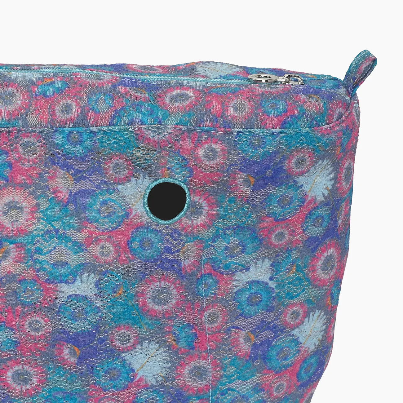O bag sac intérieur zippé lace bloom bleu clair