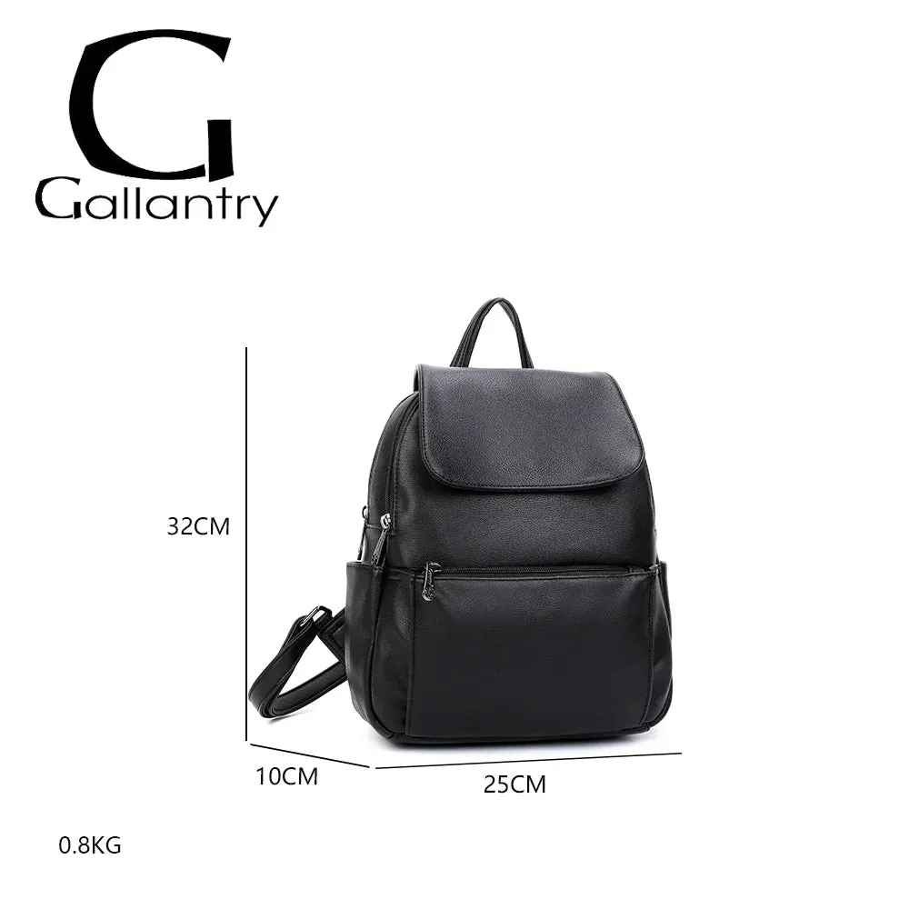 Gallantry Paris Compact sac à dos simili noir