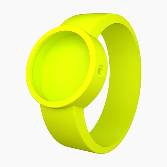 O bag O clock Cover Silicone Fluo Giallo bracelet jaune L