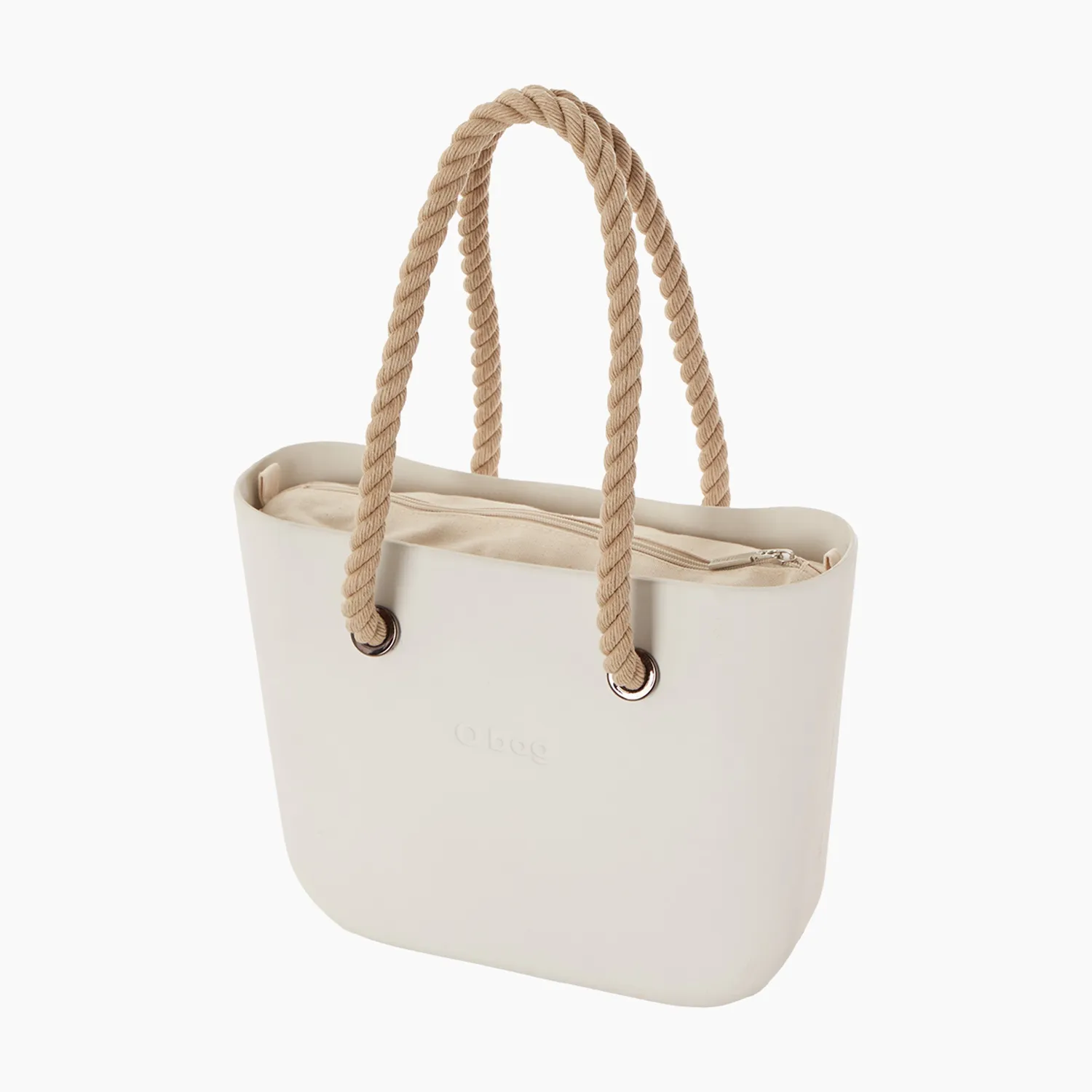 O bag Mini sac à main canvas anses cordes complet