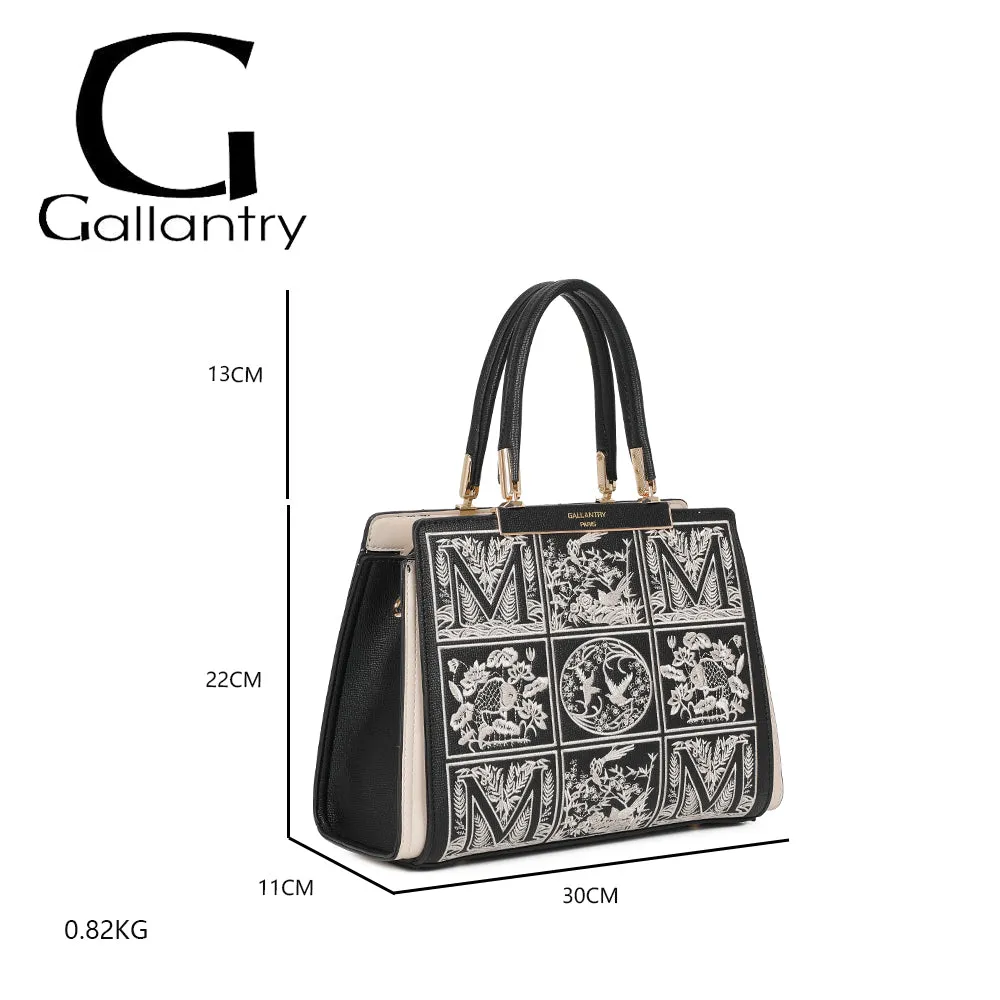 Gallantry Paris Margaux sac bandoulière noir/beige