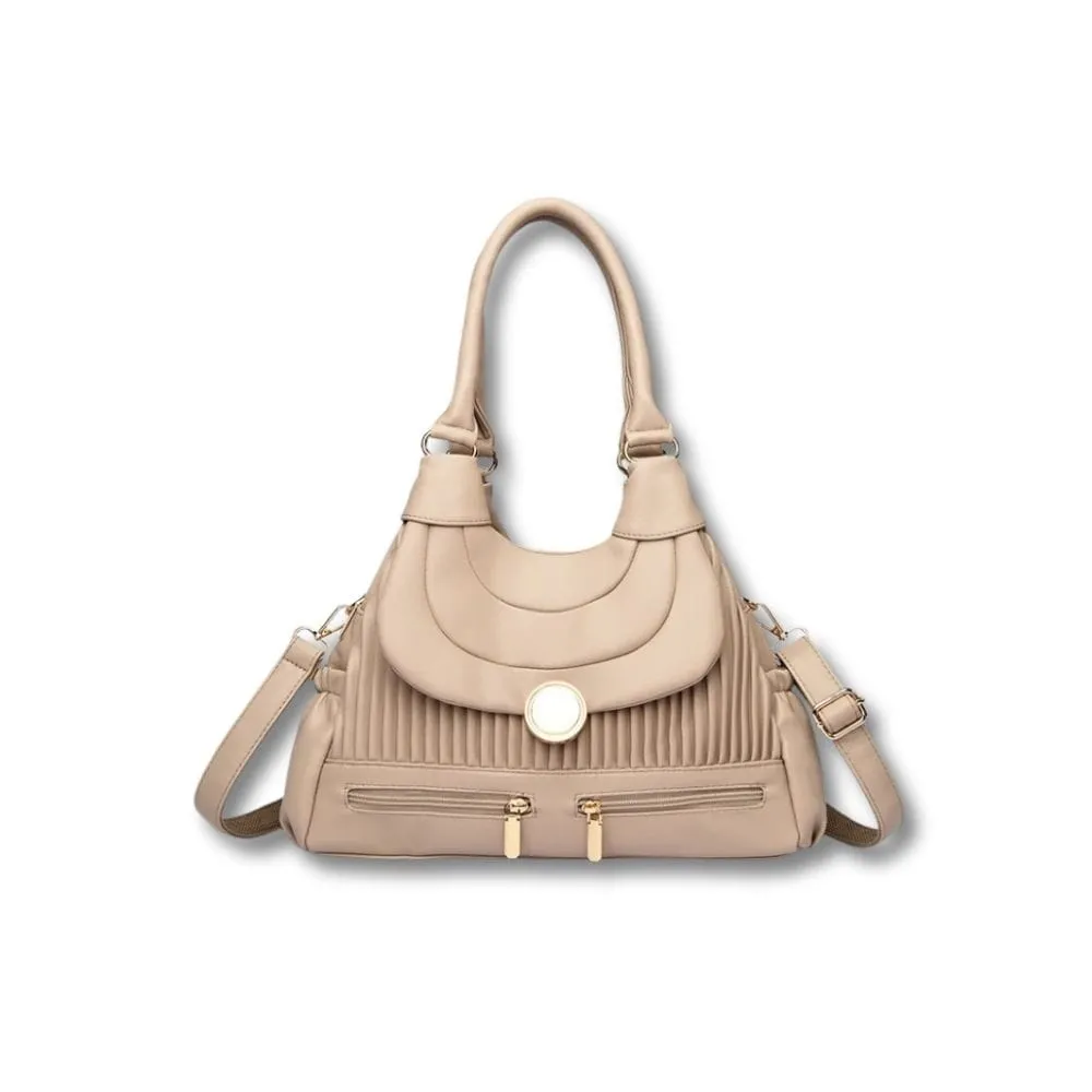 Maison Sacoches Isaline Sac Fourre-Tout Kaki Cuir Véritable