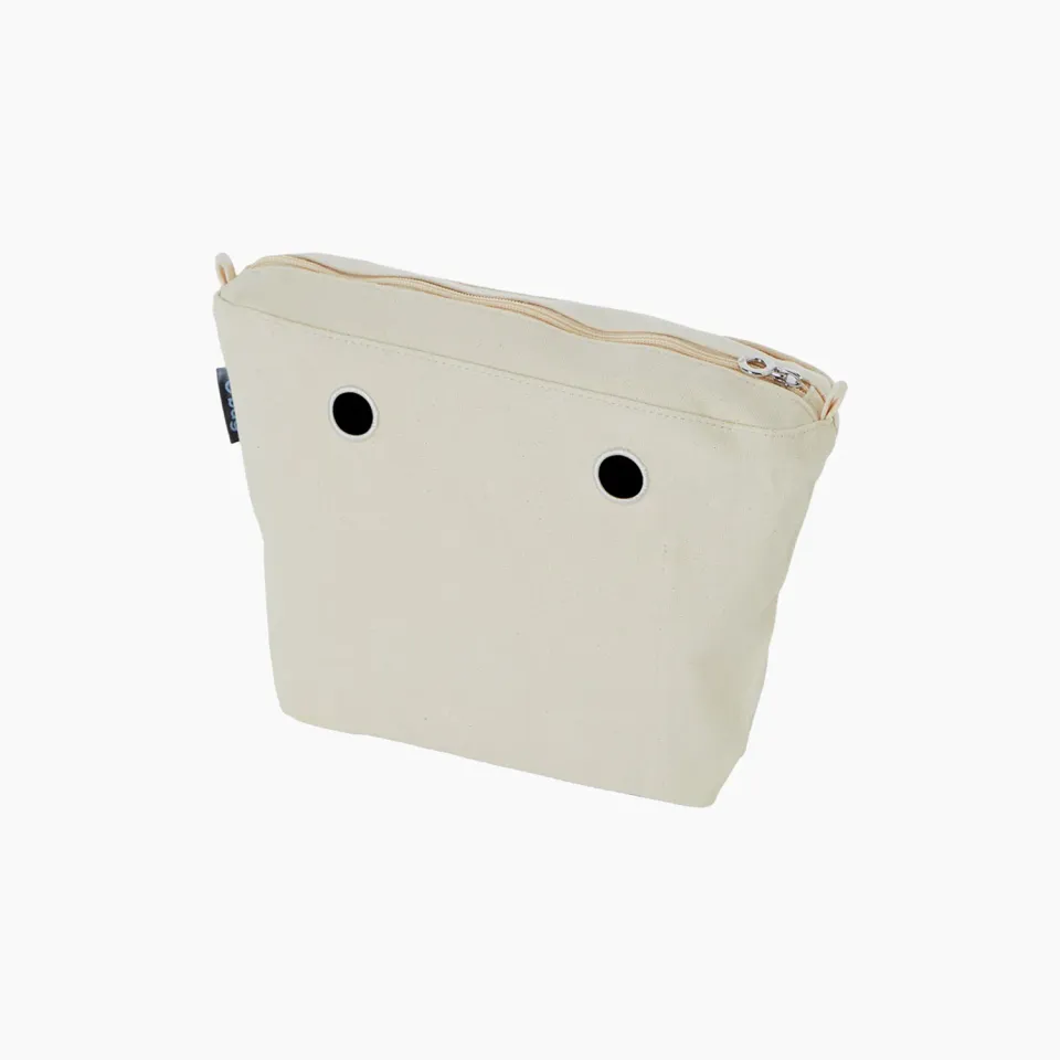 O bag mini sac intérieur canvas naturel zip