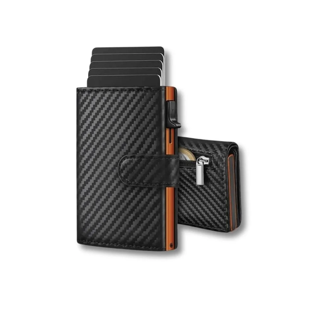Maison Sacoches Axiel petit portefeuille homme carbon noir