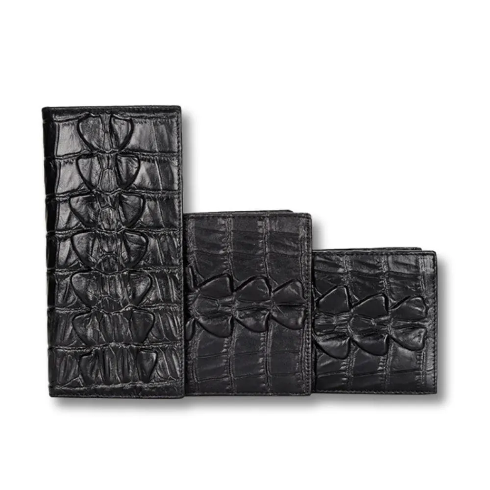Maison Sacoches Navor portefeuille crocodile cuir 3 formats
