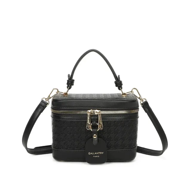 Gallantry Paris Le Bambino petit sac vanity Noir pied-de-poule