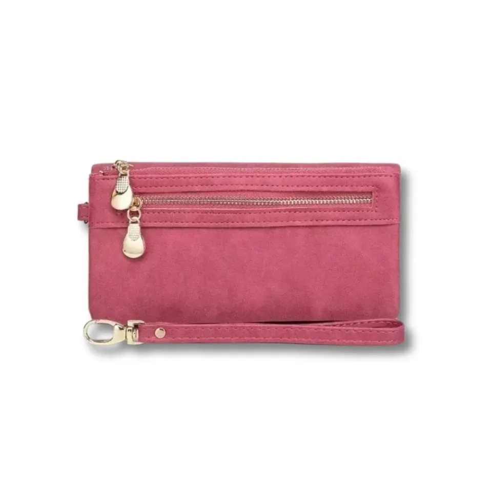 Maison Sacoches Zaria grand portefeuille femme noir zippé