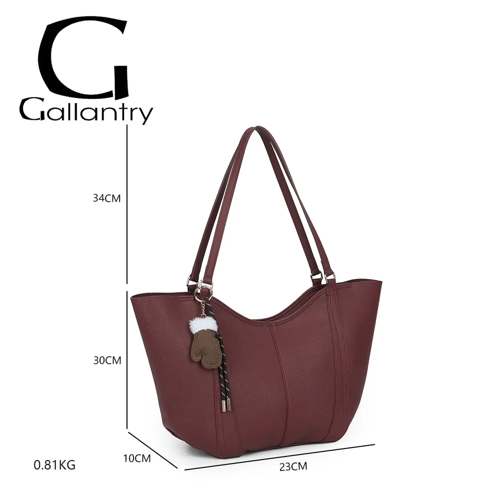 Gallantry Le Rubino sac cabas bordeaux épaule