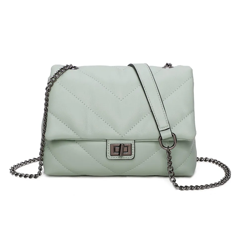 Gallantry Bianca sac bandoulière matelassé noir