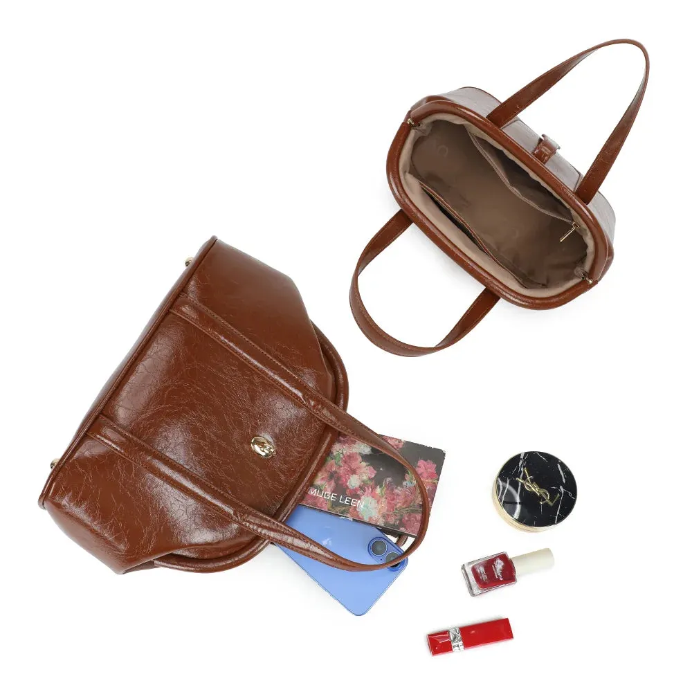 Gallantry Paris Parure sac à main vintage marron