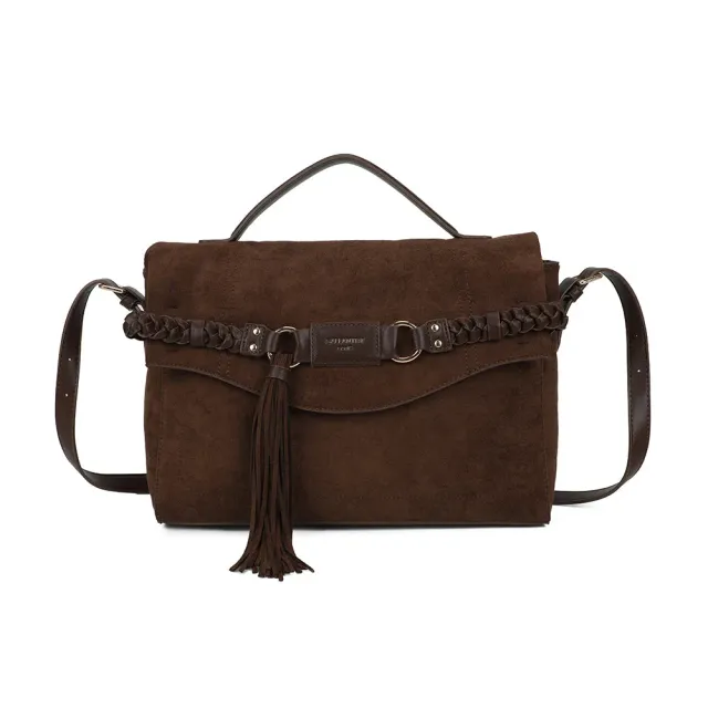 Gallantry Le Paloma sac bandoulière noir aspect suédé