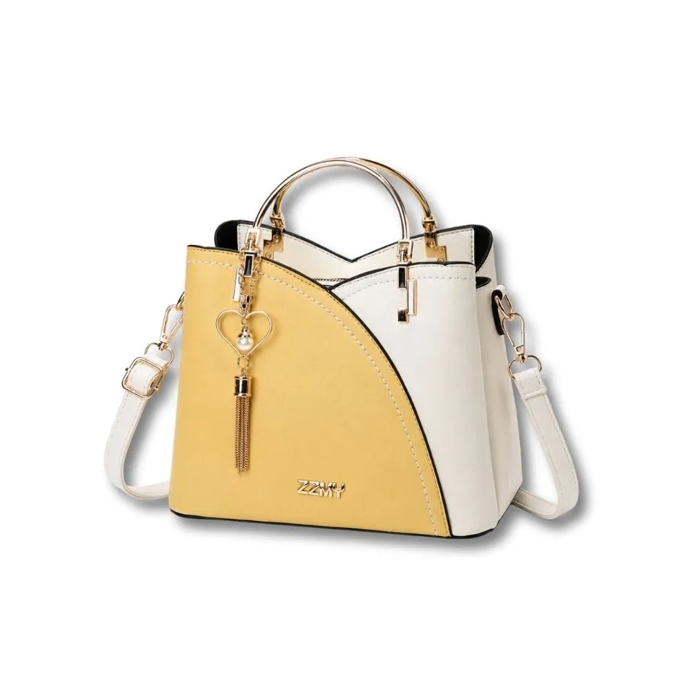 Maison Sacoches Alix sac à main cuir Camel chic