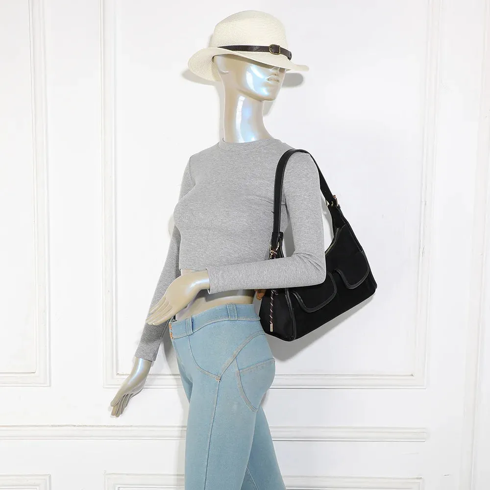 Gallantry Harper sac à main épaule taupe foncé suédine