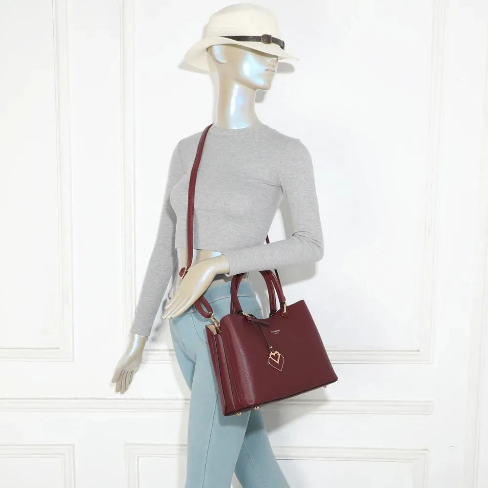 Gallantry Paris Le Lazare sac à main bordeaux 30 cm