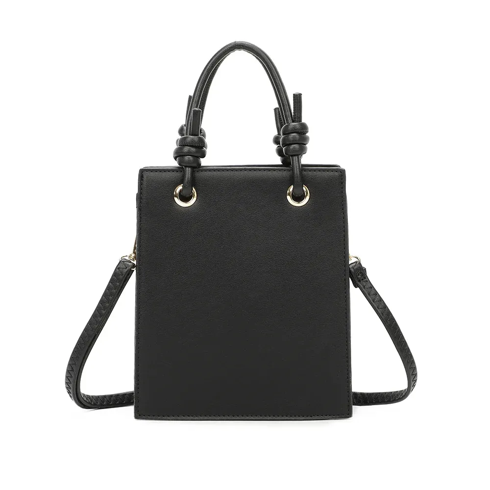 Gallantry Paris Le Carré petit sac blanc anses nouées