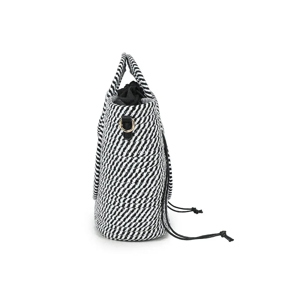 Gallantry Paris Le Ondina sac à main rose corde tressée